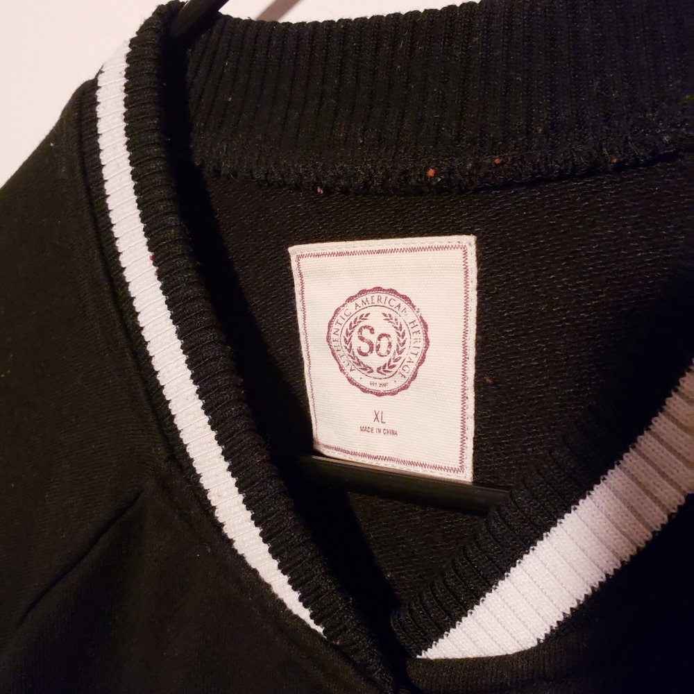 SO Black Varsity Jacket